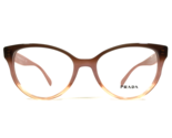 PRADA Eyeglasses Frames VPR 01U VX5-1O1 Brown Pink Cat Eye Full Rim 52-1... - $111.98