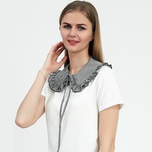 Fashion Women Plaid Doll Fake Collars Shawl Wrap False Collars Female Sh... - $34.87