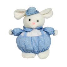 9&quot; Vintage 1993 Anna Baby Club Abc Blue Bunny Rabbit Stuffed Animal Plush Toy - $37.05