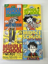 James Patterson “Middle School” Series Books- Lot of 4 - £15.37 GBP