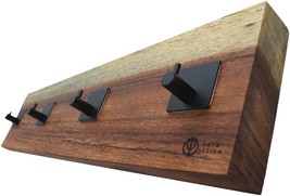 Mexican Design &quot;Samago&quot; Coat Rack Made Of Solid Parota Wood And Finished In - $155.94