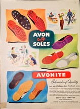 Avon Duflex Soles Avonite Salemarks of Quality-1948 Vintage Print Ad - $16.90 CAD