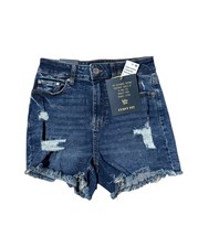 Indigo Rein Dark Blue Jean Shorts Denim Short Super High Rise Curve NEW ... - $13.37