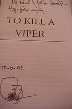 To Kill a Viper by Jerry Lee Bustin Signed by author Mississippi hardcov... - £26.36 GBP