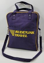 D) Vintage Rudenjak Travel Promotional Croatia Blue Canvas Hand Shoulder... - $24.74