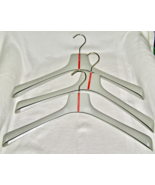 VINT. SET OF 3 AUTH. PRADA RED-ORANGE STRIPE LOGO- PLASTIC COAT CLOTHES ... - $9.90