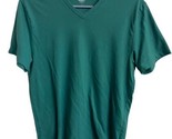 Old Navy T shirt Womens Size M Green Athleisure Short Sleeve V Neck Classic - $8.84