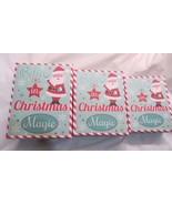 Christmas Gift Boxes Believe in Magic Nesting Set of 3 Teal Wave Snowflakes - £3.92 GBP