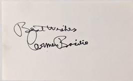 Boxing Legend Carmen Basilio autograph - £40.09 GBP