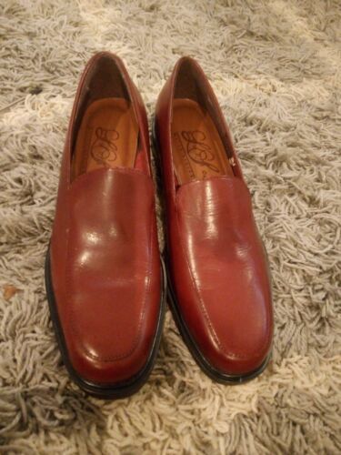 Studio Life Stride Women&#39;s Loafers Shoes Wine Slip-On Block Heel 7.5 - $5.89