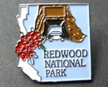 CALIFORNIA REDWOOD NATIONAL STATE PARK MAP LAPEL PIN BADGE 1 INCH - $5.64
