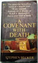 vntg 1966 mmpb 1st print Stephen Becker A COVENANT WITH DEATH murder trial love - £9.49 GBP