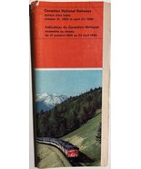 CANADIAN NATIONAL RAILWAYS Time Table October 31, 1965 - $13.55 CAD