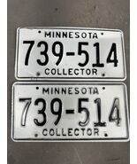 Vintage Minnesota Collector Car Truck Chevy License Plates Dodge Ford Fa... - $26.85