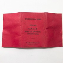 1953 Weston Master II Universal Exposure Meter Model 735 Instruction Book - £9.72 GBP
