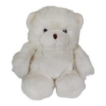 RARE Kamar Vintage White Teddy Bear 11&quot; Plush Stuffed Animal Toy  - £22.86 GBP