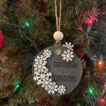 Ornaments Countdown to Christmas Sliding Ornament Snowflakes - £11.84 GBP