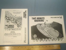 Movie Press Book 1976 TWO-MINUTE WARNING Charlton Heston 24 pages AD PAD... - $14.40