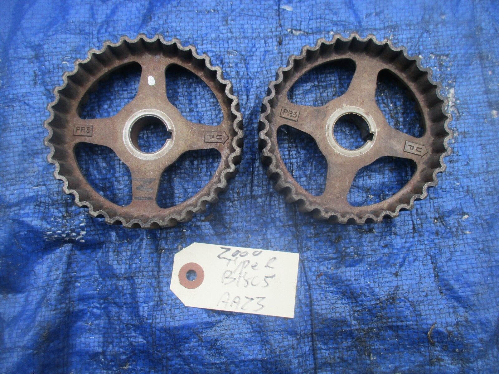 97-01 Acura Integra Type R B18C5 OEM camshaft cam gears PR3 set B18 VTEC... - $49.99