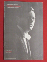 Philippe Entremont 1968 1969 14 Page Concert Programme (?) 7&quot; X 10 1 2&quot; - Rare - £19.46 GBP