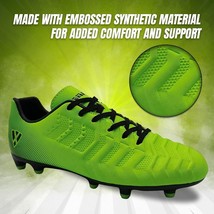 Vizari Laguna Ground Kids Soccer Cleats, Youth-3, Lime Green, VZSE93440Y-3 - $19.39
