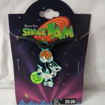 Vintage Space Jam Sylvester Necklace Original Card 1996 Warner Bros Looney Tunes - £21.35 GBP