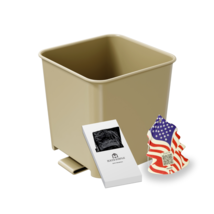 Waterproof Car Trash Can Garbage Bin Bag Organizer Portable Mocha with T... - $16.99