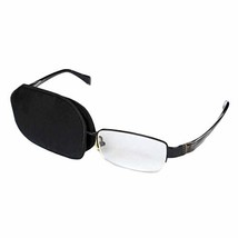 Adult Large Black Soft Silk Glasses Eye Mask Amblyopia Strabismus Eye Pa... - $17.01