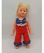 Vintage 1976 Ideal Tippy Tumbles Baby Doll Original Outfit No Battery Pack - $19.34