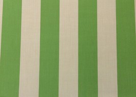 Ballard Design Canopy Stripe Kiwi Green Sand Sunbrella Outdoor Fabric 1.5 Yards - £17.51 GBP