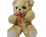 Dollcraft Industries Teddy Bear Wind Up Musical Plush Brown Vtg - $19.75