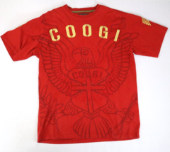 COOGI Embroidered Graphic T-Shirt Mens XL Red Short Sleeve 90s Y2K Milit... - £18.33 GBP