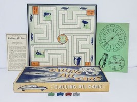 Vintage Calling All Cars Board Game - Parker Brothers - 1950s - Complete - £26.57 GBP