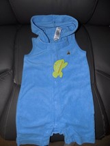 Baby Gap Blue Terry Cloth Hooded Beach Cover Up Romper Size Newborn NEW - $17.52