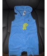 Baby Gap Blue Terry Cloth Hooded Beach Cover Up Romper Size Newborn NEW - $22.80