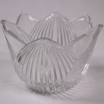 Vintage Mikasa Crystal Bowl Made In Germany Silver Crest Heavy Beautiful Bowl - £10.28 GBP