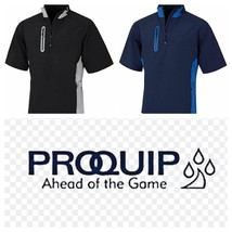 ProQuip Hombre Pro Tech Golf Viento Camiseta - Azul Marino/Royal, Negro/... - $55.80