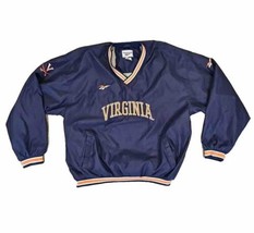 UVA Virginia Cavaliers Reebok Pullover Windbreaker Jacket Mens Sz XL Vtg - $44.50