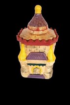 Vtg Ceramic Castle Cookie Biscuit Treat Jar Decor Adorable - $40.00