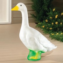 Large White 23&quot;H Dress Up Goose Garden Statue Indoor Outdoor Yard Decor - £31.84 GBP