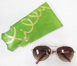 Lilly Pulitzer Sailor GD Bifocal +2.00 Sunglasses With Case - One Lens Cracked - £54.17 GBP