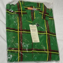NOS Regal Wear Mens L Outfit Green Button Up Shirt And Shorts Matching Set - £14.17 GBP