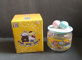 HK 7-11 LINE Friends Sanrio Sally Little Twin Stars Joy Joy Jar Glass Container - $22.50