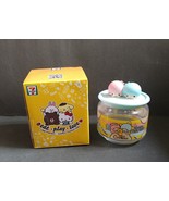 HK 7-11 LINE Friends Sanrio Sally Little Twin Stars Joy Joy Jar Glass Co... - $22.50