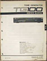 Yamaha TG100 Tone Generator Synthesizer Original Service Manual, Schemat... - $29.69