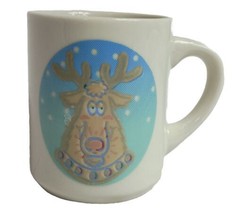 Dennys Diner Rudolph Reindeer Heat Activated Color Changing Christmas Co... - £11.67 GBP