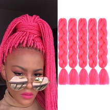 Doren Jumbo Braids Synthetic Hair Extensions 5pcs, A14 Light pink

 - $22.94