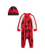 Adidas GM6940 Disney Mickey Mouse Playsuit and Beanie Hat ( 12M )  - $2,240.27 MXN