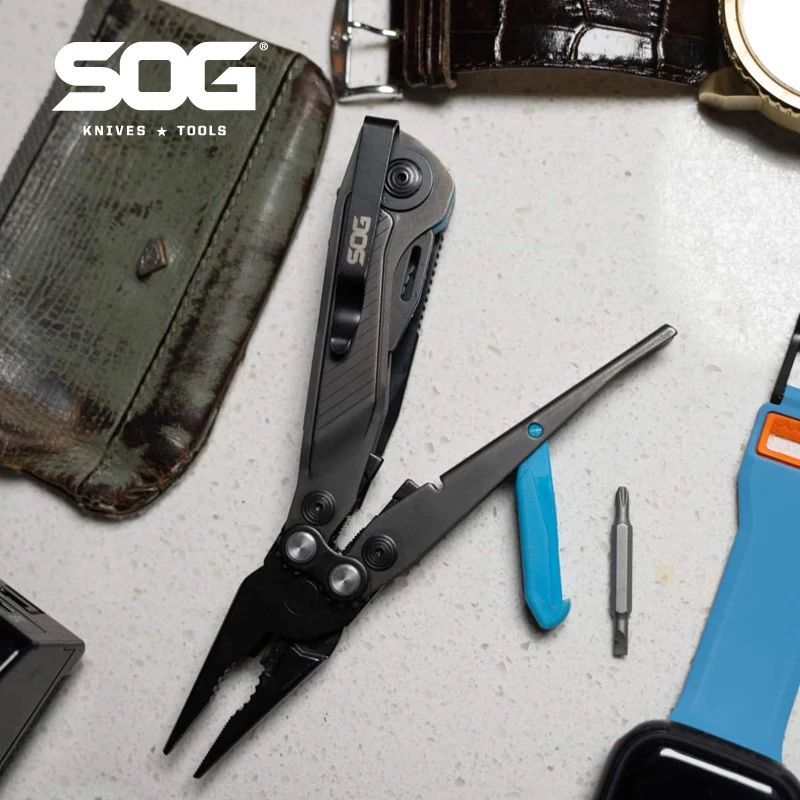 SOG 7 in 1 Flash MT Multi-tool Pliers EDC Tools Folding Knife Portable Pocket - £55.77 GBP+