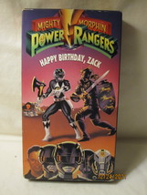 1993 Mighty Morphin Power Rangers VHS Tape: #4 Happy Birthday Zack, Blac... - $5.50